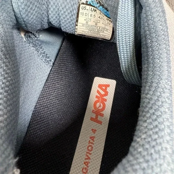 Hoka One One Gaviota 4 Womens 10 Blue Shoes Running Gym Comfort Trainer Sneakers - Picture 10 of 10